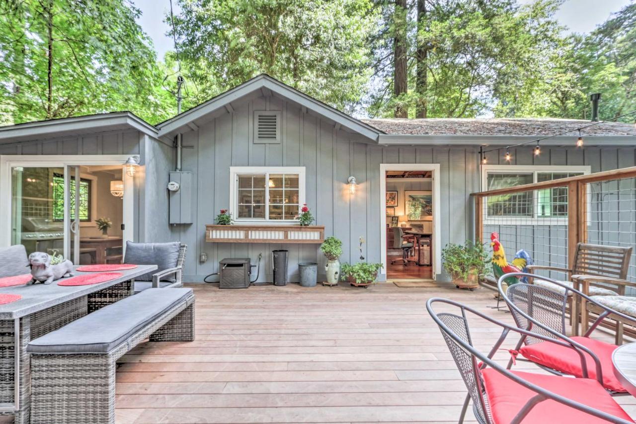 Redwoods Cabin With Hot Tub Walk To Russian River! Guerneville Exterior photo